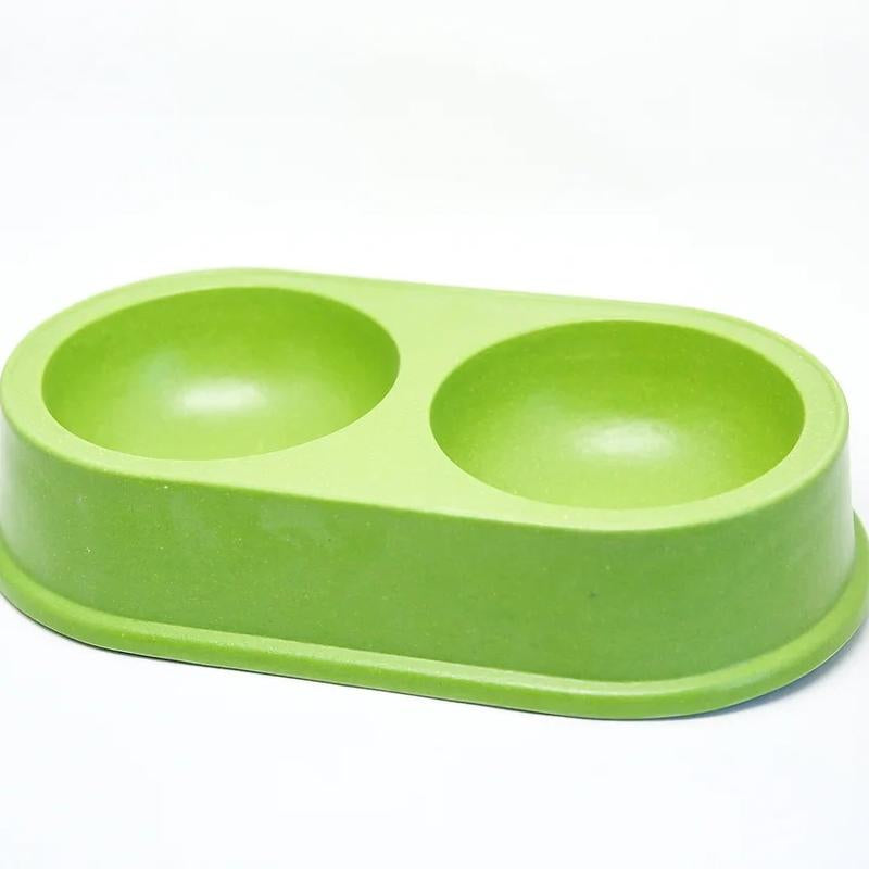 Pet Supplies +Dog & Cat Accessories + Feeding Supplies + Natural Resin Double Feeding Bowl