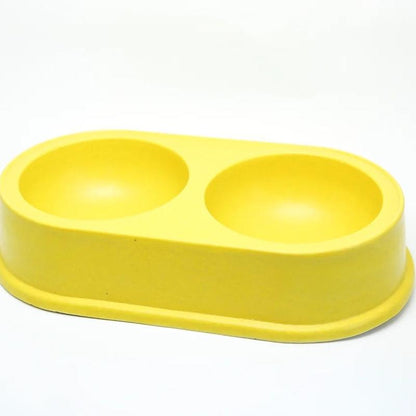 Pet Supplies +Dog & Cat Accessories + Feeding Supplies + Natural Resin Double Feeding Bowl