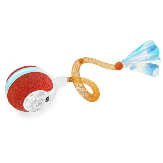 Cat Toys,Agile Moving Cat Ball with Elasticmesh Tail,Interactive Cat Toys for Indoorcats,Motion Activated,Automatic Moving Kitten Toys