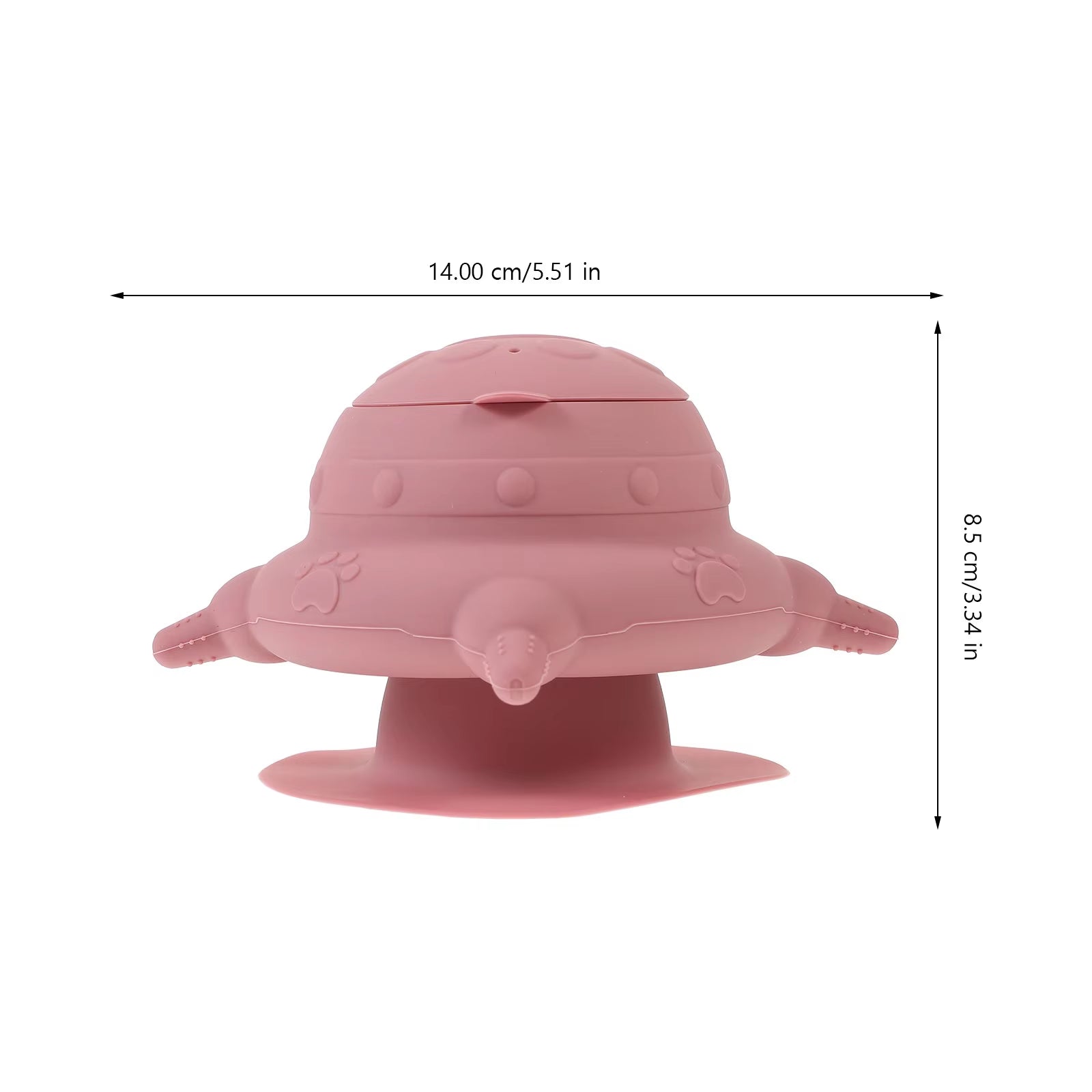 Four Teats Pink Silicone Puppy Milk Feeder Dog Bowl Kitten Bottle Small Pacifier Nursing Container Pet Products