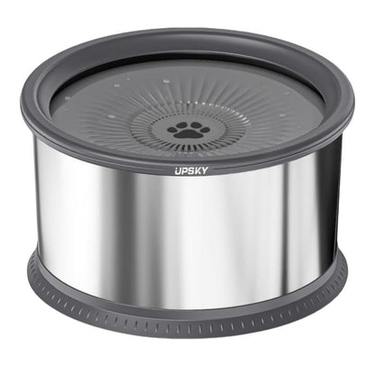 6.5L Dog Water Bowl,1.6 Gallon Super Large Capacity No Spill Dog Water Bowl,Stainless Steel Spill Proof Slow Water Feeder,No Splash Water Bowl with Anti-Slip Mat for Messy Drinkers