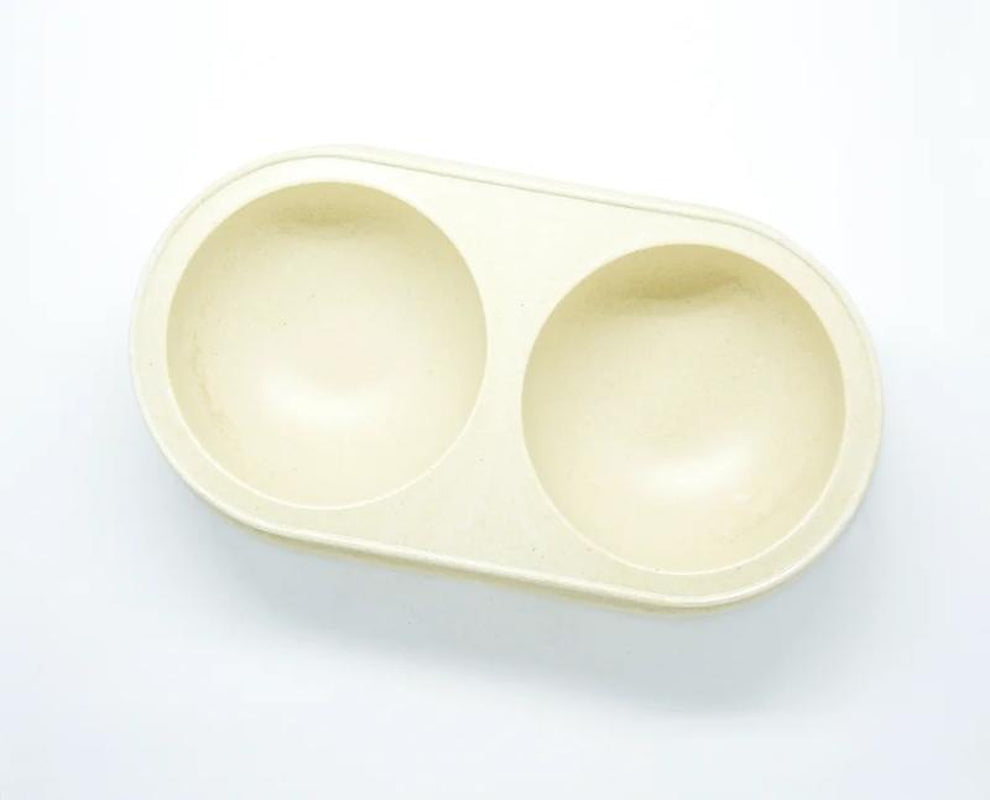 Pet Supplies +Dog & Cat Accessories + Feeding Supplies + Natural Resin Double Feeding Bowl