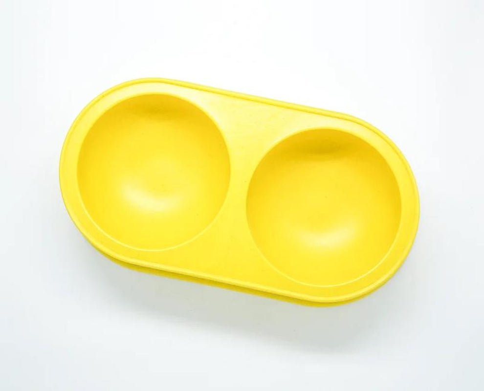 Pet Supplies +Dog & Cat Accessories + Feeding Supplies + Natural Resin Double Feeding Bowl