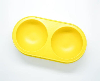 Pet Supplies +Dog & Cat Accessories + Feeding Supplies + Natural Resin Double Feeding Bowl