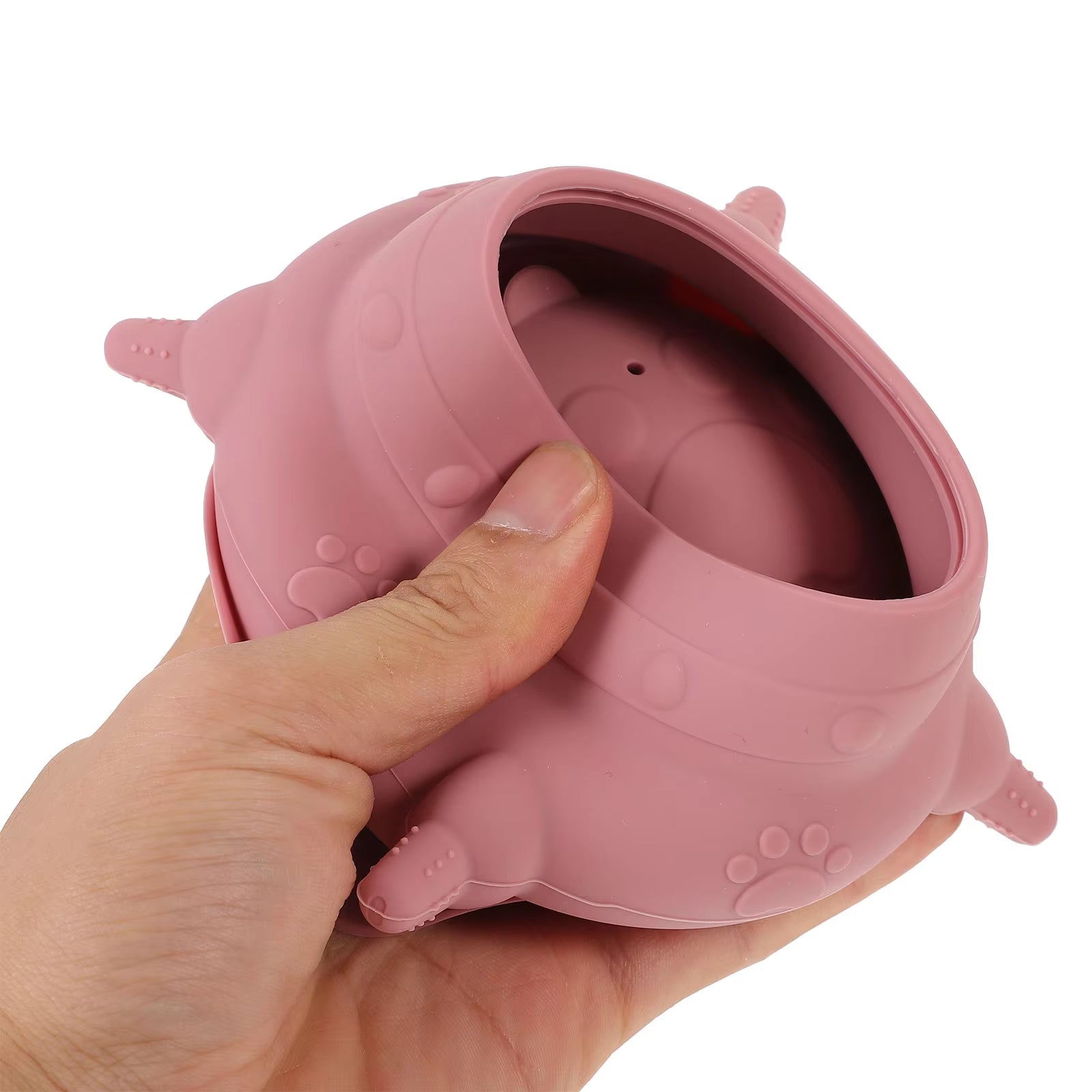 Four Teats Pink Silicone Puppy Milk Feeder Dog Bowl Kitten Bottle Small Pacifier Nursing Container Pet Products