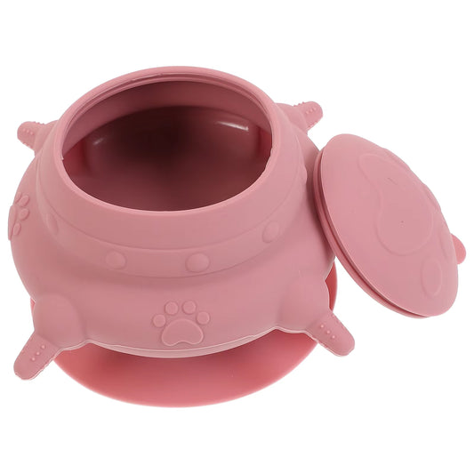 Four Teats Pink Silicone Puppy Milk Feeder Dog Bowl Kitten Bottle Small Pacifier Nursing Container Pet Products