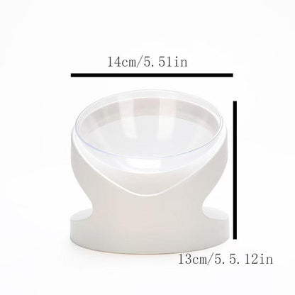 Petbowl-Cat & Dog Bowl Food Bowl Neck Protector Bichon Small Dog Medium Diagonal Dog Bowl Cat Bowl Inclined Non-Slip Pet Eating Bowl