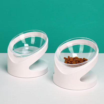 Petbowl-Cat & Dog Bowl Food Bowl Neck Protector Bichon Small Dog Medium Diagonal Dog Bowl Cat Bowl Inclined Non-Slip Pet Eating Bowl