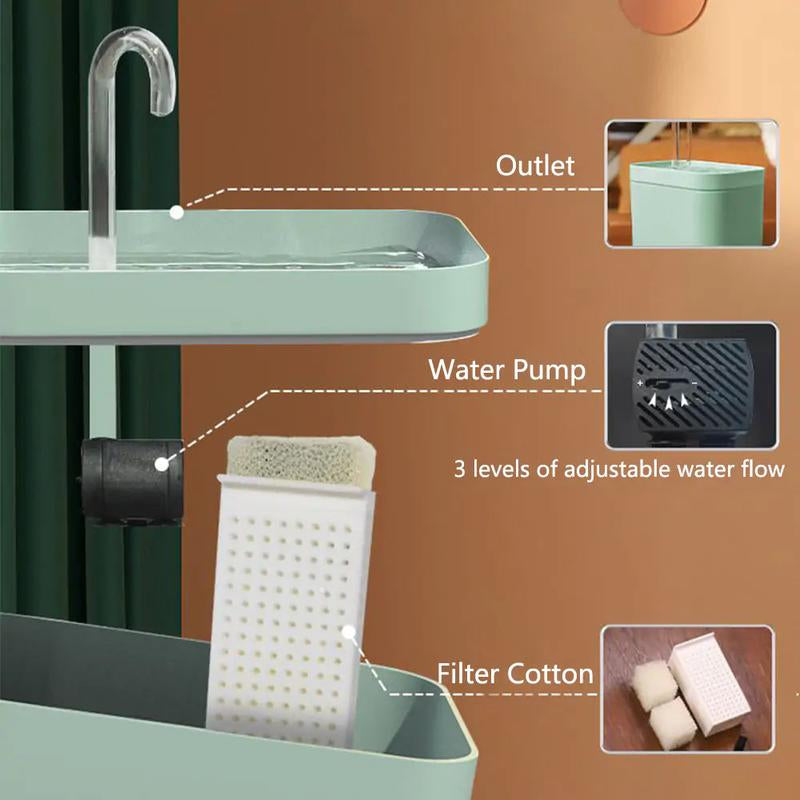 Pet Water Dispenser Catwaterdispensers Smart Pet Slobber Stopper Water Bowl Drinking Fountain
